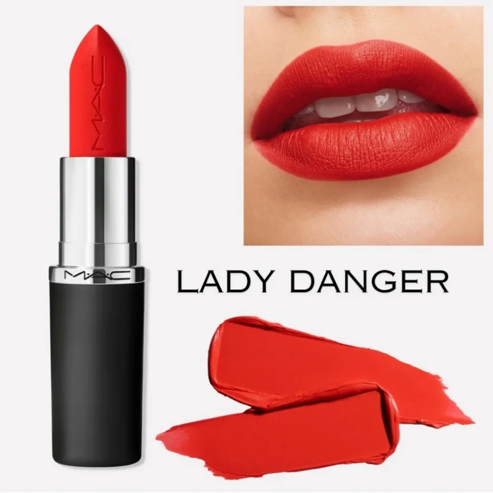 NEW MAC Cosmetics Travel Exclusive Dangerous Reds Lipstick Trio Set